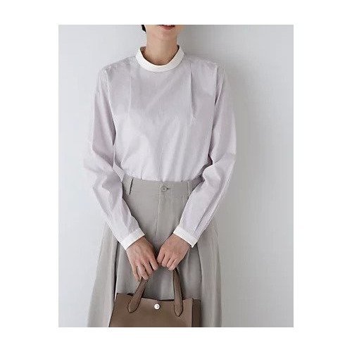 【ヒューマンウーマン/HUMAN WOMAN】のシルプレシュランクストライプブラウス インテリア・キッズ・メンズ・レディースファッション・服の通販 founy(ファウニー) https://founy.com/ ファッション Fashion レディースファッション Fashion for Women トップス・カットソー Cut & Sew Tops シャツ・ブラウス・オフィスカジュアル Elegant Blouses & Button-Ups おすすめ Recommended / Our Picks インナー Innerwear カフス Cuff Design ベスト Vest, Waistcoat エレガント 上品 Elegant 無地 Plain, Solid Color |ID: prp329100004964345 ipo3291000000037250744