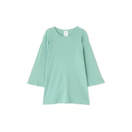 【ヒューマンウーマン/HUMAN WOMAN】のOTOAA スリットスリーブカットソー インテリア・キッズ・メンズ・レディースファッション・服の通販 founy(ファウニー) 　ファッション　Fashion　レディースファッション　Fashion for Women　トップス・カットソー　Cut & Sew Tops　カットソー・ベーシックTシャツ　Cut-and-Sewn Tops / Stretch Tees & Basics　スタンダード　Standard, Basic　ライトグリーン|ID: prp329100004964361 ipo3291000000037250820