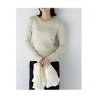 【ヒューマンウーマン/HUMAN WOMAN】のパネルリブロングスリーブTシャツ ライトグリーンBD|ID: prp329100004964369 ipo3291000000037250863