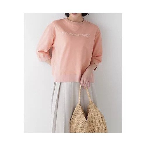 【ヒューマンウーマン/HUMAN WOMAN】のロゴトレーナー インテリア・キッズ・メンズ・レディースファッション・服の通販 founy(ファウニー) 　ファッション　Fashion　レディースファッション　Fashion for Women　おすすめ　Recommended / Our Picks　インナー　Innerwear　ジャケット　Jacket, Outerwear　スウェット / スエット　Sweatshirt, Sweatwear　スタンダード　Standard, Basic　トレーナー　Sweatshirt, Trainer　ブルゾン　Blouson, Bomber Jacket　プリント　Print, Printed Pattern　ロング　Long, Long-Length　長袖　Long Sleeve, Full Sleeve　ピンク|ID: prp329100004964372 ipo3291000000037250879