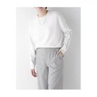 【ヒューマンウーマン/HUMAN WOMAN】のレースドッキングニットプルオーバー ホワイト|ID: prp329100004964375 ipo3291000000037250892