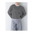 【ヒューマンウーマン/HUMAN WOMAN】のボーダーボックスTシャツ ブラックボーダー|ID: prp329100004964380 ipo3291000000037250914