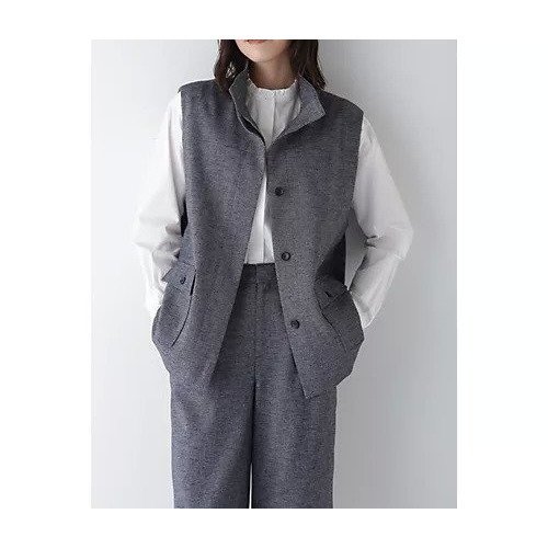 【ヒューマンウーマン/HUMAN WOMAN】のリングミックスツィードアノラックジレ インテリア・キッズ・メンズ・レディースファッション・服の通販 founy(ファウニー) https://founy.com/ ファッション Fashion レディースファッション Fashion for Women アウター Coat / Outerwear Collection トップス・カットソー Cut & Sew Tops ベスト&ジレ / 重ね着スタイル Vests & Gilets おすすめ Recommended / Our Picks スタンダード Standard, Basic セットアップ Set-Up, Coordinated Outfit ツイード／ツィード Choker, Choker Necklace バランス Balance, Style Balance ボトム Bottoms, Lower Wear メランジ Melange, Mixed Yarn エレガント 上品 Elegant |ID: prp329100004964383 ipo3291000000037250926
