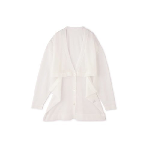 【アドーア/ADORE】のドライタッチシアーカーデ インテリア・キッズ・メンズ・レディースファッション・服の通販 founy(ファウニー) 　ファッション　Fashion　レディースファッション　Fashion for Women　おすすめ　Recommended / Our Picks　カーディガン　Cardigan, Knitwear　シアー　Sheer, See-Through　スタンダード　Standard, Basic　フィット　Fit, Slim Fit　ルーズ　Loose, Oversized　ホワイト|ID: prp329100004964386 ipo3291000000037250942