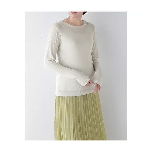 【ヒューマンウーマン/HUMAN WOMAN】のシアークループルオーバー インテリア・キッズ・メンズ・レディースファッション・服の通販 founy(ファウニー) 　ファッション　Fashion　レディースファッション　Fashion for Women　トップス・カットソー　Cut & Sew Tops　カジュアルプルオーバー・ニットトップス　Pullovers & Knit Tops / Casual Pullovers　おすすめ　Recommended / Our Picks　インナー　Innerwear　スウェット / スエット　Sweatshirt, Sweatwear　スタンダード　Standard, Basic　タートル　Turtleneck, Turtle Collar　人気　Popular, Best Seller　長袖　Long Sleeve, Full Sleeve　ライトグレー|ID: prp329100004964391 ipo3291000000037250966