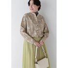 【ヒューマンウーマン/HUMAN WOMAN】のペイントPTバンドカラーシャツブラウス ベージュ|ID: prp329100004964395 ipo3291000000037250986