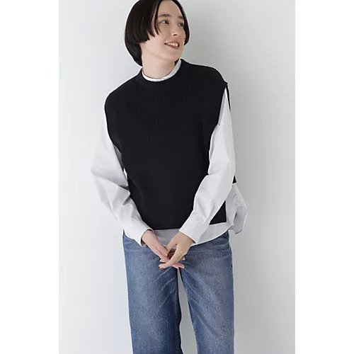 【ヒューマンウーマン/HUMAN WOMAN】の綿ポリリブ見えクルーベスト インテリア・キッズ・メンズ・レディースファッション・服の通販 founy(ファウニー) https://founy.com/ ファッション Fashion レディースファッション Fashion for Women アウター Coat / Outerwear Collection トップス・カットソー Cut & Sew Tops ベスト&ジレ / 重ね着スタイル Vests & Gilets おすすめ Recommended / Our Picks スタンダード Standard, Basic ベスト Vest, Waistcoat ワイド Wide, Wide Fit ワイドリブ Wide Rib, Wide Ribbed Knit |ID: prp329100004964397 ipo3291000000037250993