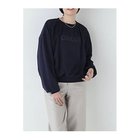 【ヒューマンウーマン/HUMAN WOMAN】の裏毛ロゴスウェットシアー重ね ネイビー|ID: prp329100004964402 ipo3291000000037251019