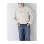 【ヒューマンウーマン/HUMAN WOMAN】の裏毛ロゴスウェットシアー重ね エクリュ|ID: prp329100004964402 ipo3291000000037251020