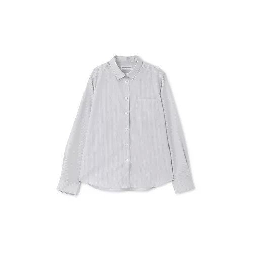 【ヒューマンウーマン/HUMAN WOMAN】のベーシックカラーストライプシャツ 大人の最旬トレンドファッション＆コーディネート founy(ファウニー) 　ファッション　Fashion　レディースファッション　Fashion for Women　トップス・カットソー　Cut & Sew Tops　シャツ・ブラウス・オフィスカジュアル　Elegant Blouses & Button-Ups　おすすめ　Recommended / Our Picks　スタンダード　Standard, Basic　ストライプ　Stripe, Striped Pattern　ベーシック　Basic, Essential　ロング　Long, Long-Length　エレガント 上品　Elegant　定番　Standard, Basic Item　other-2|ID: prp329100004964403 ipo3291000000037251025