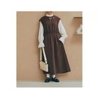 【ヒューマンウーマン/HUMAN WOMAN】のダブルクロスノースリーブワンピース ブラウン|ID: prp329100004964407 ipo3291000000037251043
