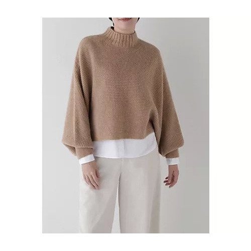 【ヒューマンウーマン/HUMAN WOMAN】のラメ畦プルオーバー インテリア・キッズ・メンズ・レディースファッション・服の通販 founy(ファウニー) 　ファッション　Fashion　レディースファッション　Fashion for Women　トップス・カットソー　Cut & Sew Tops　カジュアルプルオーバー・ニットトップス　Pullovers & Knit Tops / Casual Pullovers　おすすめ　Recommended / Our Picks　インナー　Innerwear　エアリー　Airy Texture　スタンダード　Standard, Basic　ロング　Long, Long-Length　ワイド　Wide, Wide Fit　エレガント 上品　Elegant　畦　Ribbed Knit　ベージュ|ID: prp329100004964408 ipo3291000000037251047