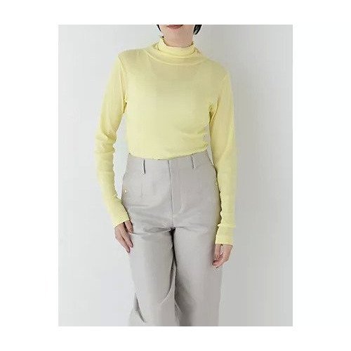 【ヒューマンウーマン/HUMAN WOMAN】のシアータートルプルオーバー インテリア・キッズ・メンズ・レディースファッション・服の通販 founy(ファウニー) 　ファッション　Fashion　レディースファッション　Fashion for Women　トップス・カットソー　Cut & Sew Tops　カジュアルプルオーバー・ニットトップス　Pullovers & Knit Tops / Casual Pullovers　おすすめ　Recommended / Our Picks　スリム　Slim, Slim Fit　タートルネック　Turtleneck, High Neck　フィット　Fit, Slim Fit　イエロー|ID: prp329100004964413 ipo3291000000037251068