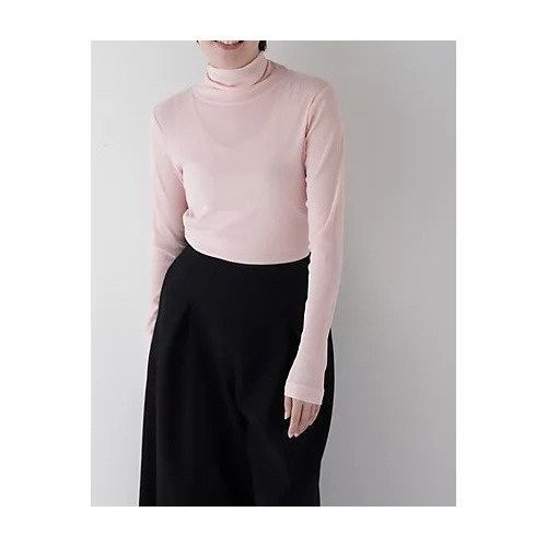 【ヒューマンウーマン/HUMAN WOMAN】のシアータートルプルオーバー インテリア・キッズ・メンズ・レディースファッション・服の通販 founy(ファウニー) 　ファッション　Fashion　レディースファッション　Fashion for Women　トップス・カットソー　Cut & Sew Tops　カジュアルプルオーバー・ニットトップス　Pullovers & Knit Tops / Casual Pullovers　おすすめ　Recommended / Our Picks　スリム　Slim, Slim Fit　タートルネック　Turtleneck, High Neck　フィット　Fit, Slim Fit　ピンク|ID: prp329100004964413 ipo3291000000037251069