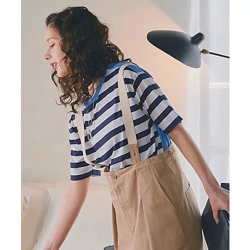【ヒューマンウーマン/HUMAN WOMAN】のシルケット天竺ボーダーカットソー インテリア・キッズ・メンズ・レディースファッション・服の通販 founy(ファウニー) https://founy.com/ ファッション Fashion レディースファッション Fashion for Women トップス・カットソー Cut & Sew Tops カットソー・ベーシックTシャツ Cut-and-Sewn Tops / Stretch Tees & Basics おすすめ Recommended / Our Picks シルケット Silket, Silky Cotton スタンダード Standard, Basic ストレッチ Stretch, Stretchy Fabric ボーダー Border, Stripe 無地 Plain, Solid Color |ID: prp329100004964438 ipo3291000000037251184