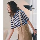 【ヒューマンウーマン/HUMAN WOMAN】のシルケット天竺ボーダーカットソー ネイビーボーダー|ID: prp329100004964438 ipo3291000000037251185