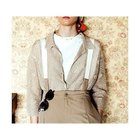 【ヒューマンウーマン/HUMAN WOMAN】のラメメッシュオープンカラーカーディガン ベージュ|ID: prp329100004964444 ipo3291000000037251213