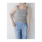 【ヒューマンウーマン/HUMAN WOMAN】のカップ付きスクエアタンクトップ グレー|ID: prp329100004964470 ipo3291000000037251339