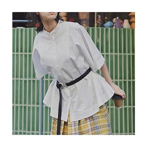 【ヒューマンウーマン/HUMAN WOMAN】のタイプライターブラウス インテリア・キッズ・メンズ・レディースファッション・服の通販 founy(ファウニー) https://founy.com/ ファッション Fashion レディースファッション Fashion for Women トップス・カットソー Cut & Sew Tops シャツ・ブラウス・オフィスカジュアル Elegant Blouses & Button-Ups おすすめ Recommended / Our Picks スタンダード Standard, Basic ストレート Straight, Straight Cut タイプライター Typewriter Fabric, Crisp Cotton ボトム Bottoms, Lower Wear |ID: prp329100004964471 ipo3291000000037251343