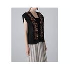 【アドーア/ADORE】のテープヤーンニット 大人の最旬トレンドファッション＆コーディネート founy(ファウニー) ファッション Fashion レディースファッション Fashion for Women トップス・カットソー Cut & Sew Tops ニット Knit Tops & Sweaters おすすめ Recommended / Our Picks スタンダード Standard, Basic フィット Fit, Slim Fit ベスト Vest, Waistcoat レース Lace, Lace Fabric 夏 Summer 春 Spring S/S・春夏 SS, Spring/Summer, Warm Season thumbnail ブラック|ID: prp329100004964474 ipo3291000000037251362