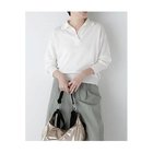 【ヒューマンウーマン/HUMAN WOMAN】のペーパーヤーンセーラーカラートップス ホワイト|ID: prp329100004964482 ipo3291000000037251396