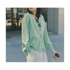 【ヒューマンウーマン/HUMAN WOMAN】のペーパーヤーンミドル丈カーディガン ライトグリーン|ID: prp329100004964483 ipo3291000000037251400