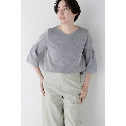 【ヒューマンウーマン/HUMAN WOMAN】のジャガードストライプジャージーVネックプルオーバー インテリア・キッズ・メンズ・レディースファッション・服の通販 founy(ファウニー) https://founy.com/ ファッション Fashion レディースファッション Fashion for Women トップス・カットソー Cut & Sew Tops カジュアルプルオーバー・ニットトップス Pullovers & Knit Tops / Casual Pullovers Vネックトップス V-Neck Tops / V-Cut Neckline Shirts おすすめ Recommended / Our Picks スタンダード Standard, Basic スリーブ Sleeve, Long Sleeve / Short Sleeve ボトム Bottoms, Lower Wear |ID: prp329100004964486 ipo3291000000037251412