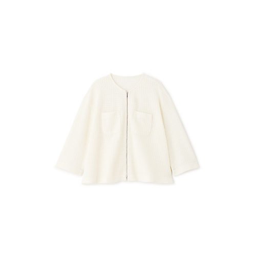 【ヒューマンウーマン/HUMAN WOMAN】のラッセルノーカラージップブルゾン 大人の最旬トレンドファッション＆コーディネート founy(ファウニー) 　ファッション　Fashion　レディースファッション　Fashion for Women　アウター　Coat / Outerwear Collection　ブルゾンジャケット・スポーティアウター　Blouson Jackets　おすすめ　Recommended / Our Picks　カーディガン　Cardigan, Knitwear　スタンダード　Standard, Basic　ブルゾン　Blouson, Bomber Jacket　ラッセル　Raschel, Raschel Lace　エレガント 上品　Elegant　夏　Summer　春　Spring　S/S・春夏　SS, Spring/Summer, Warm Season　other-3|ID: prp329100004964487 ipo3291000000037251419
