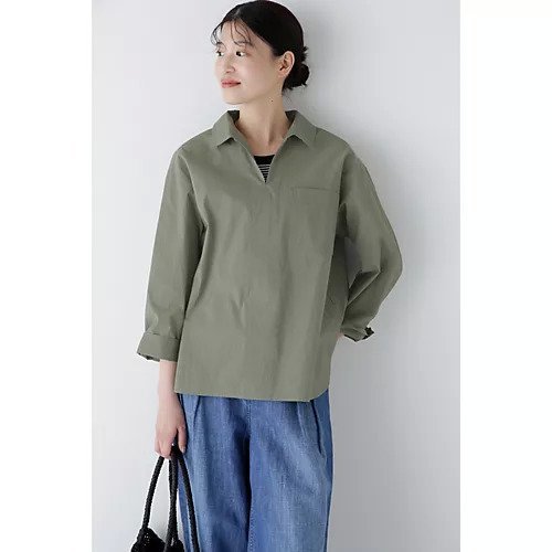 【ヒューマンウーマン/HUMAN WOMAN】のエアリーコットンスキッパープルオーバー インテリア・キッズ・メンズ・レディースファッション・服の通販 founy(ファウニー) https://founy.com/ ファッション Fashion レディースファッション Fashion for Women トップス・カットソー Cut & Sew Tops カジュアルプルオーバー・ニットトップス Pullovers & Knit Tops / Casual Pullovers おすすめ Recommended / Our Picks カフス Cuff Design スキッパー Skipper, Open Collar スタンダード Standard, Basic ストライプ Stripe, Striped Pattern セットアップ Set-Up, Coordinated Outfit デニム Denim, Jeans Material ボックス Boxy, Box Shape ボトム Bottoms, Lower Wear 無地 Plain, Solid Color |ID: prp329100004964492 ipo3291000000037251439