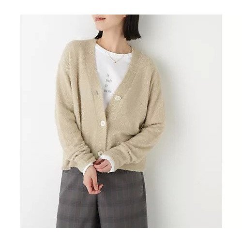 【ヒューマンウーマン/HUMAN WOMAN】のラメシャギーVネックカーディガン インテリア・キッズ・メンズ・レディースファッション・服の通販 founy(ファウニー) https://founy.com/ ファッション Fashion レディースファッション Fashion for Women トップス・カットソー Cut & Sew Tops カーディガン・羽織り Layered Style Cardigans Vネックトップス V-Neck Tops / V-Cut Neckline Shirts おすすめ Recommended / Our Picks カットソー Cut and Sewn Top カーディガン Cardigan, Knitwear ショート Short, Short Length シルバー Silver, Metallic Silver シンプル Simple, Minimal スタンダード Standard, Basic デニム Denim, Jeans Material バランス Balance, Style Balance |ID: prp329100004964507 ipo3291000000037251514