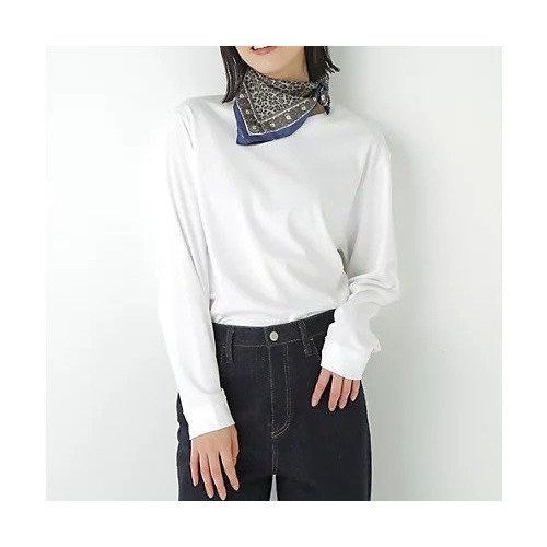 【ヒューマンウーマン/HUMAN WOMAN】のゼロロックコットンスムースカットソー 大人の最旬トレンドファッション＆コーディネート founy(ファウニー) 　ファッション　Fashion　レディースファッション　Fashion for Women　トップス・カットソー　Cut & Sew Tops　カットソー・ベーシックTシャツ　Cut-and-Sewn Tops / Stretch Tees & Basics　おすすめ　Recommended / Our Picks　カットソー　Cut and Sewn Top　シンプル　Simple, Minimal　スタンダード　Standard, Basic　 other-1|ID: prp329100004964510 ipo3291000000037251527
