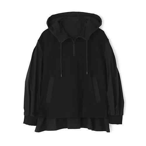 【アドーア/ADORE】のコンパクトポンチカットソー インテリア・キッズ・メンズ・レディースファッション・服の通販 founy(ファウニー) 　ファッション　Fashion　レディースファッション　Fashion for Women　トップス・カットソー　Cut & Sew Tops　カットソー・ベーシックTシャツ　Cut-and-Sewn Tops / Stretch Tees & Basics　おすすめ　Recommended / Our Picks　なめらか　Smooth, Silky Texture　カットソー　Cut and Sewn Top　コンパクト　Compact, Small Size　スタンダード　Standard, Basic　セットアップ　Set-Up, Coordinated Outfit　タフタ　Taffeta, Structured Fabric　ドッキング　Docking, Mixed Material　パーカー　Hoodie, Parka　フィット　Fit, Slim Fit　ブロード　Broadcloth, Fine Cotton　リラックス　Relax, Relaxed Fit　冬　Winter / This Winter　A/W・秋冬　Autumn/Winter　ブラック|ID: prp329100004964531 ipo3291000000037251626