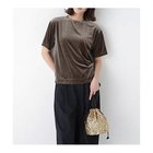 【ヒューマンウーマン/HUMAN WOMAN】のベロアTシャツ カーキ|ID: prp329100004964549 ipo3291000000037251719