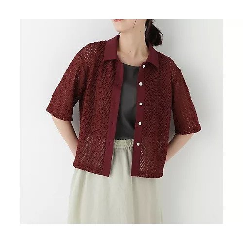 【ヒューマンウーマン/HUMAN WOMAN】のクロッシェレース半袖シャツ インテリア・キッズ・メンズ・レディースファッション・服の通販 founy(ファウニー) https://founy.com/ ファッション Fashion レディースファッション Fashion for Women トップス・カットソー Cut & Sew Tops シャツ・ブラウス・オフィスカジュアル Elegant Blouses & Button-Ups おすすめ Recommended / Our Picks カットソー Cut and Sewn Top キャミソール Camisole, Spaghetti Strap Top クロシェ Crochet, Knitted Lace スタンダード Standard, Basic ノースリーブ Sleeveless, No-Sleeve レース Lace, Lace Fabric 半袖 Short Sleeve, Half Sleeve 羽織 Haori, Light Jacket 透かし Cut-Out, Lacework |ID: prp329100004964555 ipo3291000000037251753