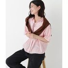 【ヒューマンウーマン/HUMAN WOMAN】のコットンストライプボックスシャツ オレンジストライプ|ID: prp329100004964562 ipo3291000000037251785