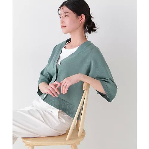【ヒューマンウーマン/HUMAN WOMAN】のハイゲージギマラグランVカーデ インテリア・キッズ・メンズ・レディースファッション・服の通販 founy(ファウニー) https://founy.com/ ファッション Fashion レディースファッション Fashion for Women おすすめ Recommended / Our Picks カーディガン Cardigan, Knitwear シンプル Simple, Minimal スタンダード Standard, Basic 夏 Summer |ID: prp329100004964575 ipo3291000000037251849
