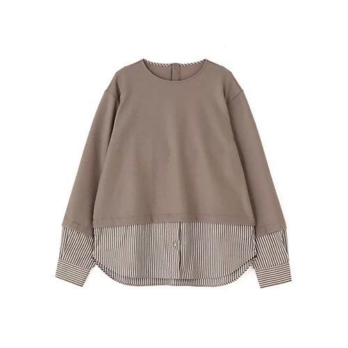 【ヒューマンウーマン/HUMAN WOMAN】のシャツドッキングミルドジャージープルオーバー 大人の最旬トレンドファッション＆コーディネート founy(ファウニー) 　ファッション　Fashion　レディースファッション　Fashion for Women　トップス・カットソー　Cut & Sew Tops　シャツ・ブラウス・オフィスカジュアル　Elegant Blouses & Button-Ups　カジュアルプルオーバー・ニットトップス　Pullovers & Knit Tops / Casual Pullovers　おすすめ　Recommended / Our Picks　スタンダード　Standard, Basic　セットアップ　Set-Up, Coordinated Outfit　ドッキング　Docking, Mixed Material　ボトム　Bottoms, Lower Wear　other-2|ID: prp329100004964580 ipo3291000000037251883