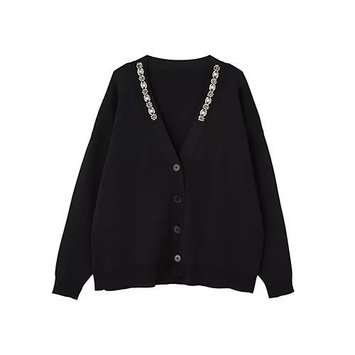 【アドーア/ADORE】のビジューカーディガン 大人の最旬トレンドファッション＆コーディネート founy(ファウニー) 　ファッション　Fashion　レディースファッション　Fashion for Women　トップス・カットソー　Cut & Sew Tops　カーディガン・羽織り　Layered Style Cardigans　おすすめ　Recommended / Our Picks　スタンダード　Standard, Basic　ストレッチ　Stretch, Stretchy Fabric　チュール　Tulip, Tulip Motif　フィット　Fit, Slim Fit　ラグジュアリー　Luxury, Elegant　リボン　Ribbon, Bow　ルーズ　Loose, Oversized　A/W・秋冬　Autumn/Winter　 other-1|ID: prp329100004964583 ipo3291000000037251895
