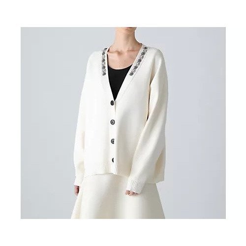 【アドーア/ADORE】のビジューカーディガン 大人の最旬トレンドファッション＆コーディネート founy(ファウニー) 　ファッション　Fashion　レディースファッション　Fashion for Women　トップス・カットソー　Cut & Sew Tops　カーディガン・羽織り　Layered Style Cardigans　おすすめ　Recommended / Our Picks　スタンダード　Standard, Basic　ストレッチ　Stretch, Stretchy Fabric　チュール　Tulip, Tulip Motif　フィット　Fit, Slim Fit　ラグジュアリー　Luxury, Elegant　リボン　Ribbon, Bow　ルーズ　Loose, Oversized　A/W・秋冬　Autumn/Winter　other-3|ID: prp329100004964583 ipo3291000000037251898