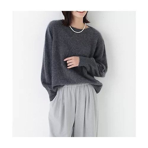 【ヒューマンウーマン/HUMAN WOMAN】のウールファーニットプルオーバー インテリア・キッズ・メンズ・レディースファッション・服の通販 founy(ファウニー) 　ファッション　Fashion　レディースファッション　Fashion for Women　トップス・カットソー　Cut & Sew Tops　ニット　Knit Tops & Sweaters　カジュアルプルオーバー・ニットトップス　Pullovers & Knit Tops / Casual Pullovers　おすすめ　Recommended / Our Picks　シンプル　Simple, Minimal　スタンダード　Standard, Basic　タイトスカート　Pencil Skirt, Tight Skirt　ベーシック　Basic, Essential　チャコール|ID: prp329100004964595 ipo3291000000037251967