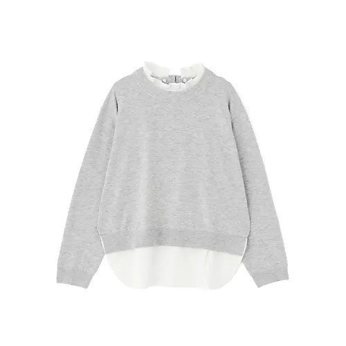 【ヒューマンウーマン/HUMAN WOMAN】のシャツ地ドッキングプルオーバー 大人の最旬トレンドファッション＆コーディネート founy(ファウニー) 　ファッション　Fashion　レディースファッション　Fashion for Women　トップス・カットソー　Cut & Sew Tops　シャツ・ブラウス・オフィスカジュアル　Elegant Blouses & Button-Ups　カジュアルプルオーバー・ニットトップス　Pullovers & Knit Tops / Casual Pullovers　おすすめ　Recommended / Our Picks　シンプル　Simple, Minimal　スタンダード　Standard, Basic　ドッキング　Docking, Mixed Material　フリル　Frill, Ruffle　ボトム　Bottoms, Lower Wear　other-2|ID: prp329100004964614 ipo3291000000037252061