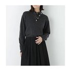 【ヒューマンウーマン/HUMAN WOMAN】の≪洗える≫ウールMIXヘンリーネックプルオーバー チャコール|ID: prp329100004964616 ipo3291000000037252069