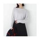 【ヒューマンウーマン/HUMAN WOMAN】の梳毛ライン入りニットプルオーバー グレー|ID: prp329100004964618 ipo3291000000037252079