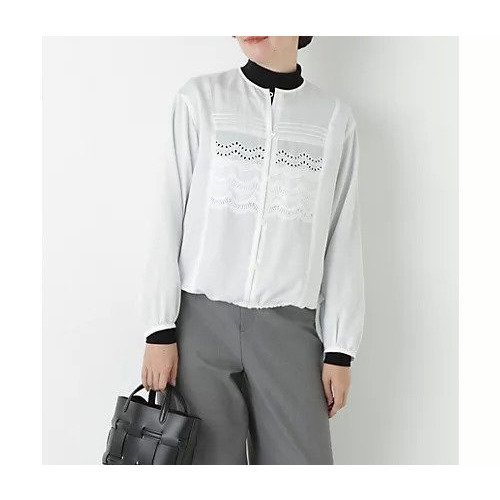 【ヒューマンウーマン/HUMAN WOMAN】のレイヤーレースブラウス インテリア・キッズ・メンズ・レディースファッション・服の通販 founy(ファウニー) https://founy.com/ ファッション Fashion レディースファッション Fashion for Women トップス・カットソー Cut & Sew Tops シャツ・ブラウス・オフィスカジュアル Elegant Blouses & Button-Ups おすすめ Recommended / Our Picks サテン Satin, Glossy Fabric スタンダード Standard, Basic タートル Turtleneck, Turtle Collar レース Lace, Lace Fabric ロング Long, Long-Length 別注 Limited Edition, Custom Order 羽織 Haori, Light Jacket |ID: prp329100004964620 ipo3291000000037252087