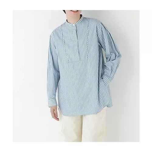 【ヒューマンウーマン/HUMAN WOMAN】のストライプオーバーブラウス インテリア・キッズ・メンズ・レディースファッション・服の通販 founy(ファウニー) https://founy.com/ ファッション Fashion レディースファッション Fashion for Women トップス・カットソー Cut & Sew Tops シャツ・ブラウス・オフィスカジュアル Elegant Blouses & Button-Ups おすすめ Recommended / Our Picks シンプル Simple, Minimal スタンダード Standard, Basic ストライプ Stripe, Striped Pattern パイピング Piping, Trim Design ロング Long, Long-Length |ID: prp329100004964640 ipo3291000000037252188