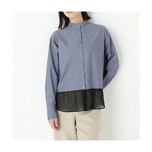 【ヒューマンウーマン/HUMAN WOMAN】のシアーヘムドッキングハイネックブラウス インテリア・キッズ・メンズ・レディースファッション・服の通販 founy(ファウニー) https://founy.com/ ファッション Fashion レディースファッション Fashion for Women トップス・カットソー Cut & Sew Tops シャツ・ブラウス・オフィスカジュアル Elegant Blouses & Button-Ups おすすめ Recommended / Our Picks インナー Innerwear オーガンジー Organza Fabric シアー Sheer, See-Through スタンダード Standard, Basic ドッキング Docking, Mixed Material ハイネック High Neck, Mock Neck ワッシャー Washer, Crinkled Finish エレガント 上品 Elegant |ID: prp329100004964641 ipo3291000000037252193