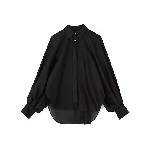 【アドーア/ADORE】のシルキーオーガンブラウス インテリア・キッズ・メンズ・レディースファッション・服の通販 founy(ファウニー) 　ファッション　Fashion　レディースファッション　Fashion for Women　トップス・カットソー　Cut & Sew Tops　シャツ・ブラウス・オフィスカジュアル　Elegant Blouses & Button-Ups　おすすめ　Recommended / Our Picks　オーガンジー　Organza Fabric　シアー　Sheer, See-Through　スタンダード　Standard, Basic　スリーブ　Sleeve, Long Sleeve / Short Sleeve　フィット　Fit, Slim Fit　モダン　Modern, Contemporary　A/W・秋冬　Autumn/Winter　ブラック|ID: prp329100004964643 ipo3291000000037252203