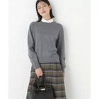 【ヒューマンウーマン/HUMAN WOMAN】のウールコットンシャツカラーニット グレー|ID: prp329100004964645 ipo3291000000037252213