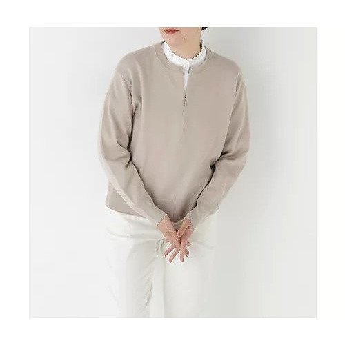 【ヒューマンウーマン/HUMAN WOMAN】のハイゲージプレーティングスキッパー風プルオーバー インテリア・キッズ・メンズ・レディースファッション・服の通販 founy(ファウニー) 　ファッション　Fashion　レディースファッション　Fashion for Women　トップス・カットソー　Cut & Sew Tops　カジュアルプルオーバー・ニットトップス　Pullovers & Knit Tops / Casual Pullovers　おすすめ　Recommended / Our Picks　インナー　Innerwear　スタンダード　Standard, Basic　ベーシック　Basic, Essential　ボトム　Bottoms, Lower Wear　ベージュ|ID: prp329100004964648 ipo3291000000037252228