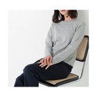【ヒューマンウーマン/HUMAN WOMAN】の《ウォッシャブル》ネックダブルプルオーバーニット グレー|ID: prp329100004964654 ipo3291000000037358087